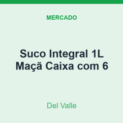 Suco Integral 1L Del Valle Maçã Caixa com 6
