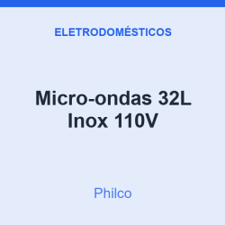 Micro-ondas Philco 32L Inox 110V