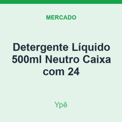 Detergente Líquido 500ml Ypê Neutro Caixa com 24