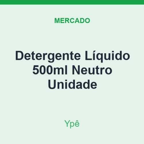 Detergente Líquido 500ml Ypê Neutro Unidade
