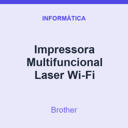 Impressora Multifuncional Brother Laser Wi-Fi