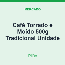 Café Torrado e Moído 500g Pilão Tradicional Unidade