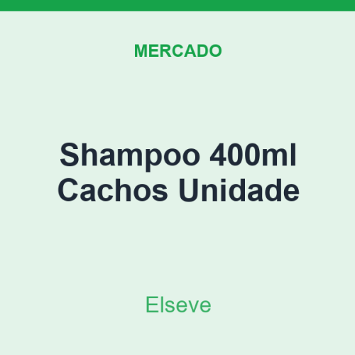 Shampoo 400ml Elseve Cachos Unidade