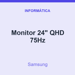 Monitor Samsung 24" QHD 75Hz