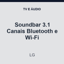 Soundbar LG 3.1 Canais Bluetooth e Wi-Fi