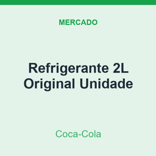Refrigerante 2L Coca-Cola Original Unidade