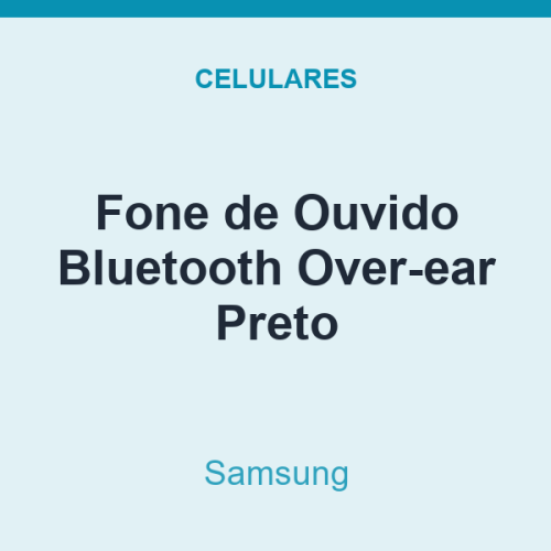 Fone de Ouvido Bluetooth Samsung Over-ear Preto
