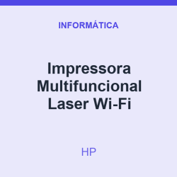 Impressora Multifuncional HP Laser Wi-Fi