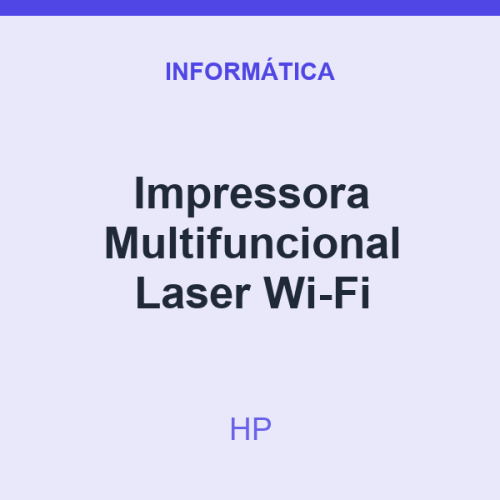 Impressora Multifuncional HP Laser Wi-Fi