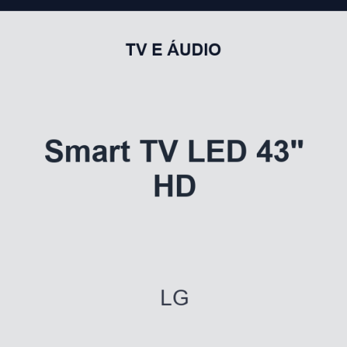 Smart TV LED LG 43" HD