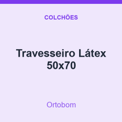 Travesseiro Ortobom Látex 50x70