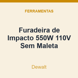 Furadeira de Impacto Dewalt 550W 110V Sem Maleta