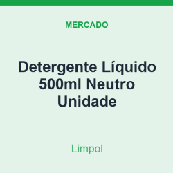 Detergente Líquido 500ml Limpol Neutro Unidade