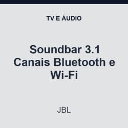Soundbar JBL 3.1 Canais Bluetooth e Wi-Fi
