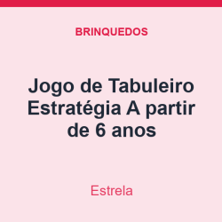 Jogo de Tabuleiro Estrela Estratégia A partir de 6 anos
