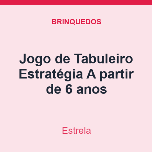 Jogo de Tabuleiro Estrela Estratégia A partir de 6 anos