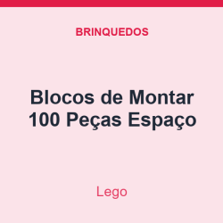 Blocos de Montar Lego 100 Peças Espaço