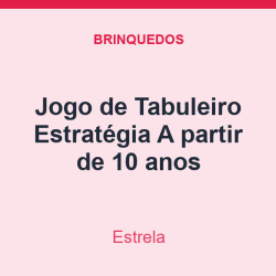 Jogo de Tabuleiro Estrela Estratégia A partir de 10 anos
