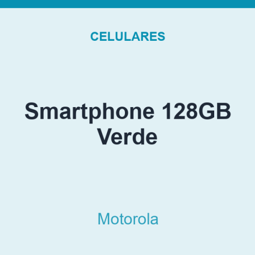 Smartphone Motorola 128GB Verde