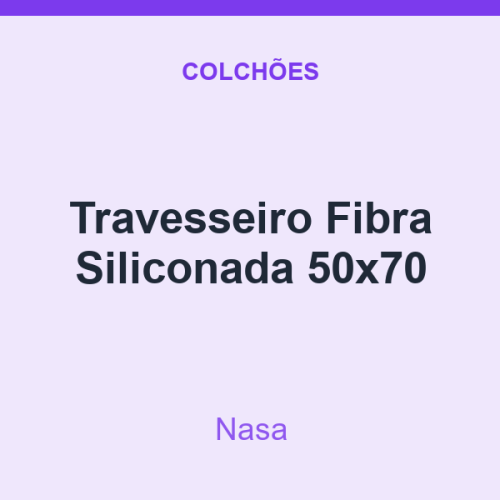 Travesseiro Nasa Fibra Siliconada 50x70