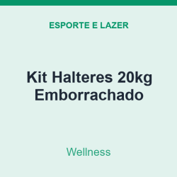 Kit Halteres Wellness 20kg Emborrachado