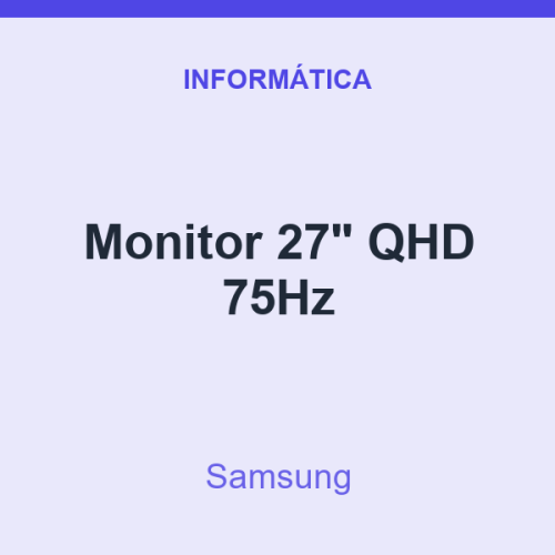 Monitor Samsung 27" QHD 75Hz