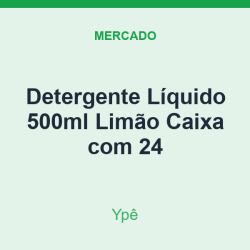 Detergente Líquido 500ml Ypê Limão Caixa com 24