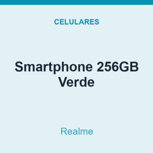 Smartphone Realme 256GB Verde