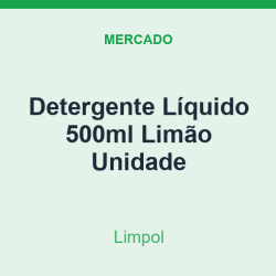 Detergente Líquido 500ml Limpol Limão Unidade