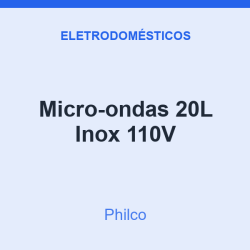 Micro-ondas Philco 20L Inox 110V