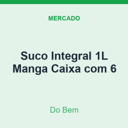 Suco Integral 1L Do Bem Manga Caixa com 6
