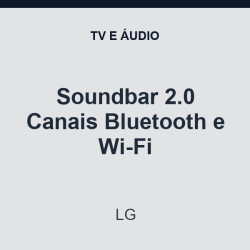 Soundbar LG 2.0 Canais Bluetooth e Wi-Fi