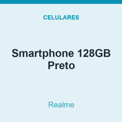 Smartphone Realme 128GB Preto