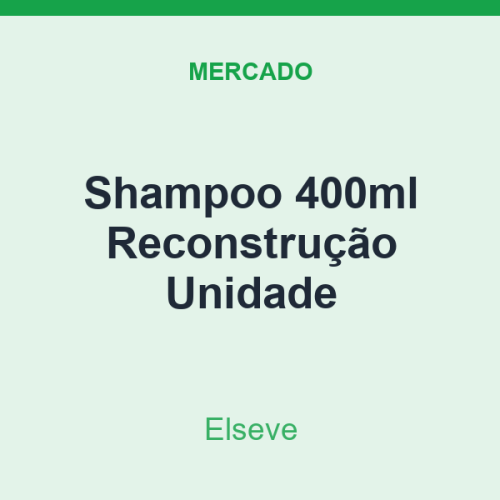 Shampoo 400ml Elseve Reconstrução Unidade