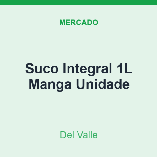 Suco Integral 1L Del Valle Manga Unidade