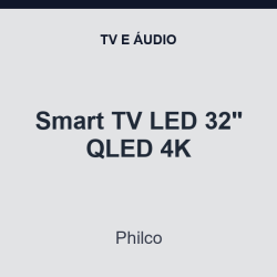 Smart TV LED Philco 32" QLED 4K
