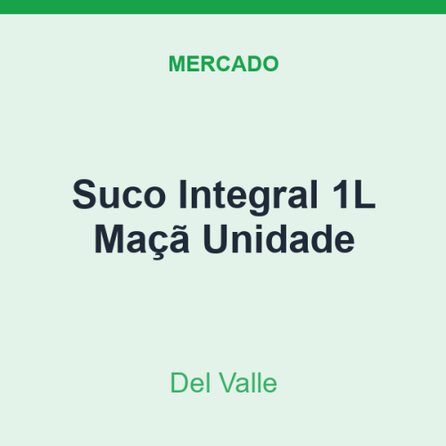 Suco Integral 1L Del Valle Maçã Unidade