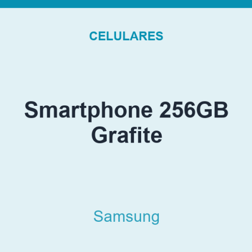 Smartphone Samsung 256GB Grafite