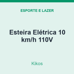 Esteira Elétrica Kikos 10 km/h 110V