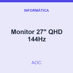 Monitor AOC 27" QHD 144Hz