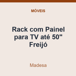 Rack com Painel para TV Madesa até 50" Freijó