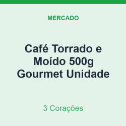 Café Torrado e Moído 500g 3 Corações Gourmet Unidade