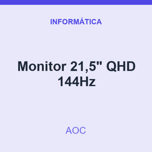 Monitor AOC 21,5" QHD 144Hz