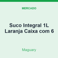 Suco Integral 1L Maguary Laranja Caixa com 6