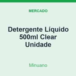 Detergente Líquido 500ml Minuano Clear Unidade