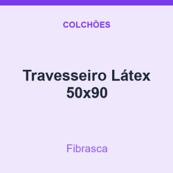 Travesseiro Fibrasca Látex 50x90