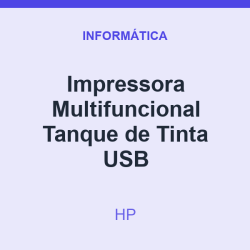 Impressora Multifuncional HP Tanque de Tinta USB