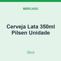 Cerveja Lata 350ml Skol Pilsen Unidade