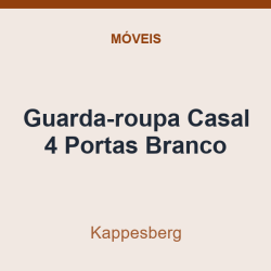 Guarda-roupa Casal Kappesberg 4 Portas Branco