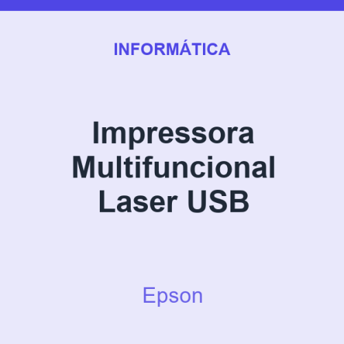 Impressora Multifuncional Epson Laser USB